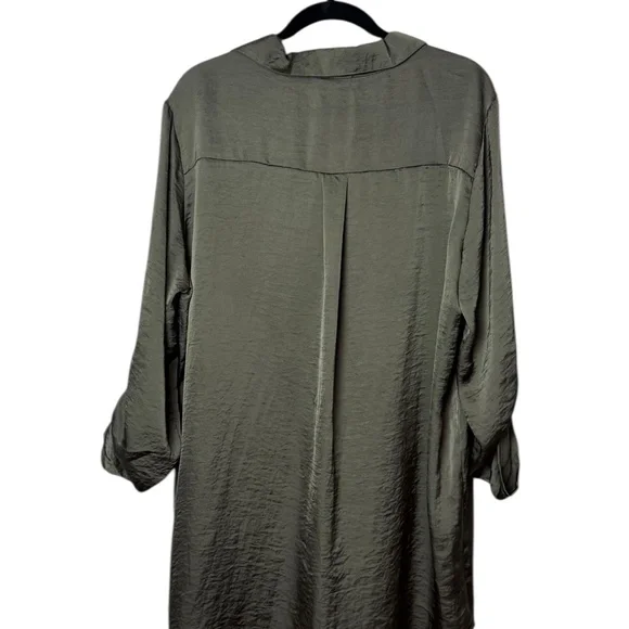 Living Dolls Olive Green Oversized Tunic Blouse‎ (A) - Picture 2 of 4